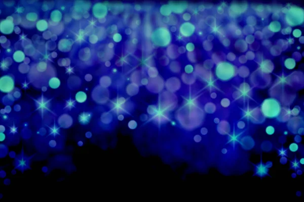 Kolorowe Tło Niebieska Tapeta Lampkami Nocnymi Art Design — Zdjęcie stockowe