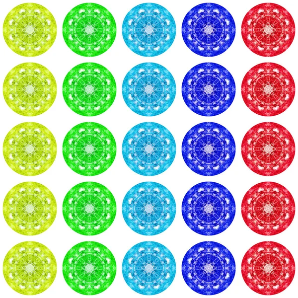 Kaleidoscope Pattern Bright Colorful Gift Paper — Stock Photo, Image