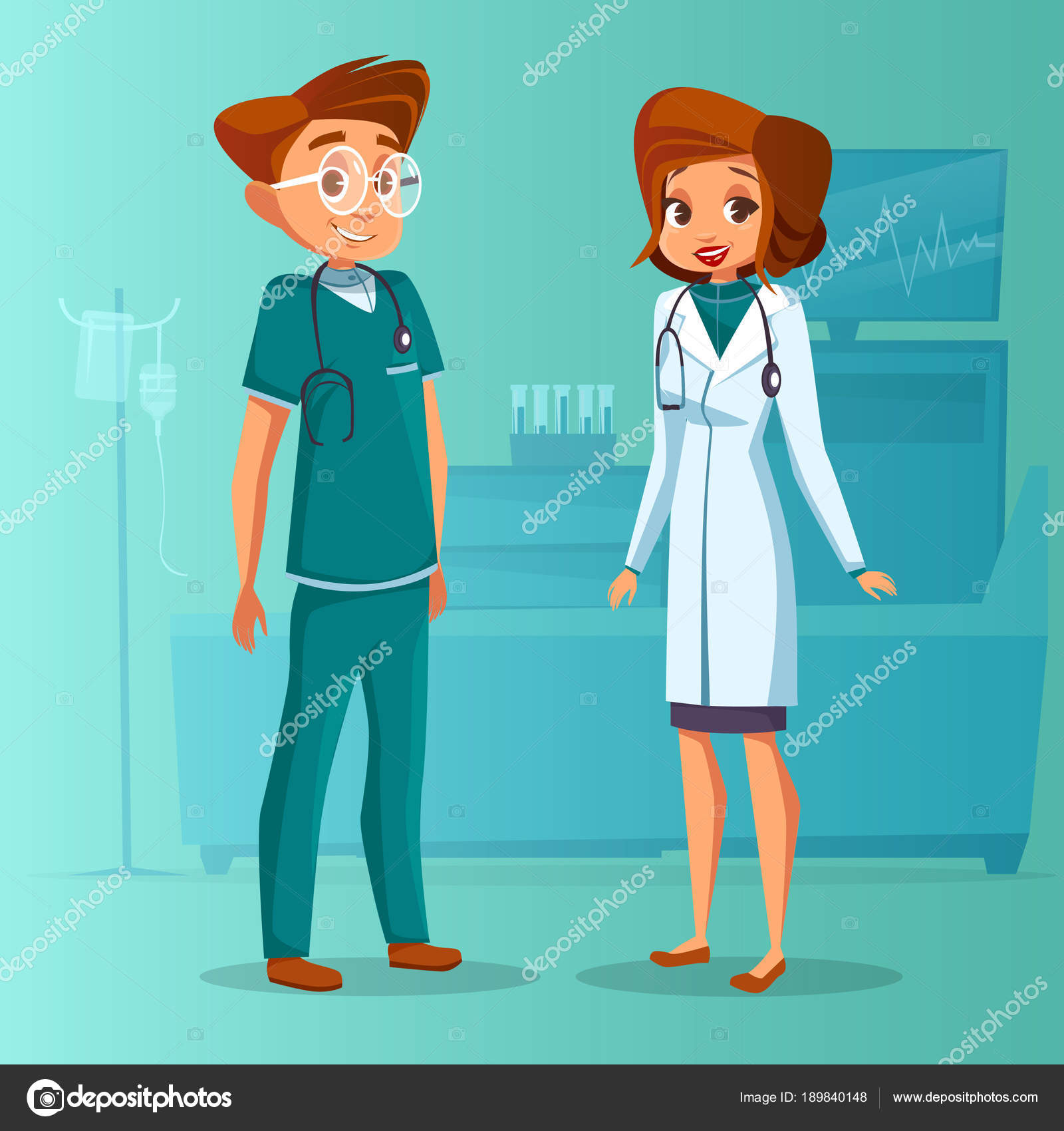 Vetores de Conceito Médico Da Equipe Do Pessoal No Hospital Caráteres Dos  Desenhos Animados Do Doutor E Da Enfermeira e mais imagens de Adulto -  iStock