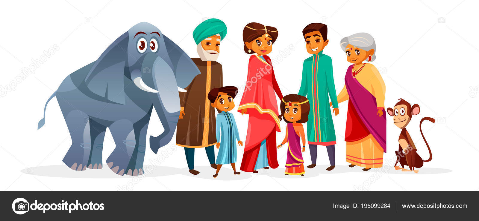 Indian family vector cartoon illustration characters Stock Vector Image by ©vectorpouch #195099284 Indian family vector cartoon illustration characters Stock Vector Image by ©vectorpouch #195099284