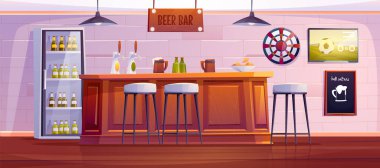 Bira barı ya da bar, içi boş ahşap masa.