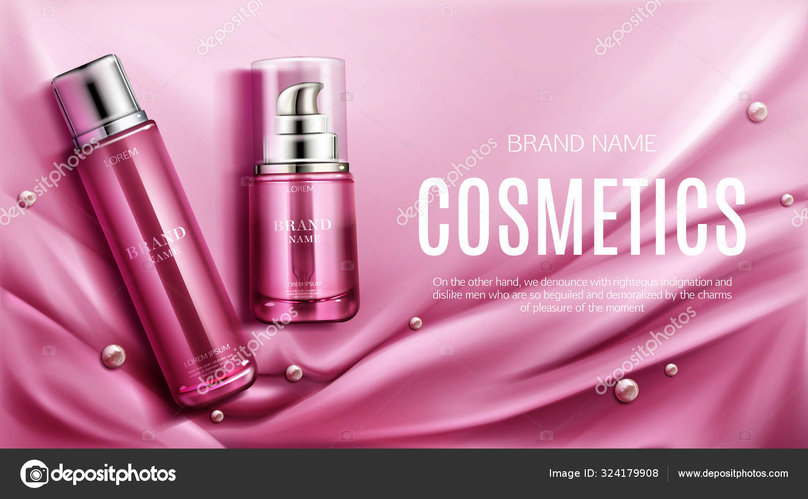 Download Cosmetics Tubes Mockup Natural Spa Beauty Product Vector Image By C Vectorpouch Vector Stock 324179908