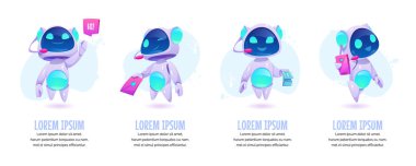 Sohbet robotu pankartları hazır. Gelecekteki pazarlama yeniliği