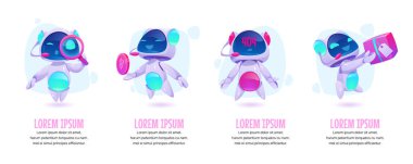 Sohbet robotu pankartları hazır. Gelecekteki pazarlama yeniliği
