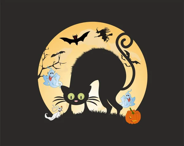 Composition pour Halloween — Image vectorielle