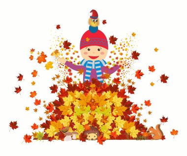 Eğlence Parkı eğlenceli yaprakları ile