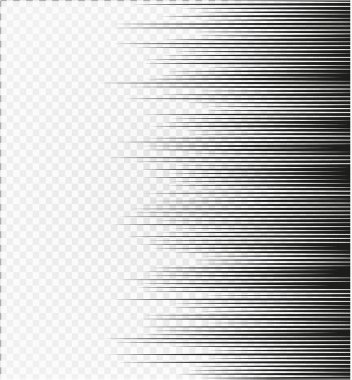 Çizgi roman tasarım öğesi yatay hız çizgileri.