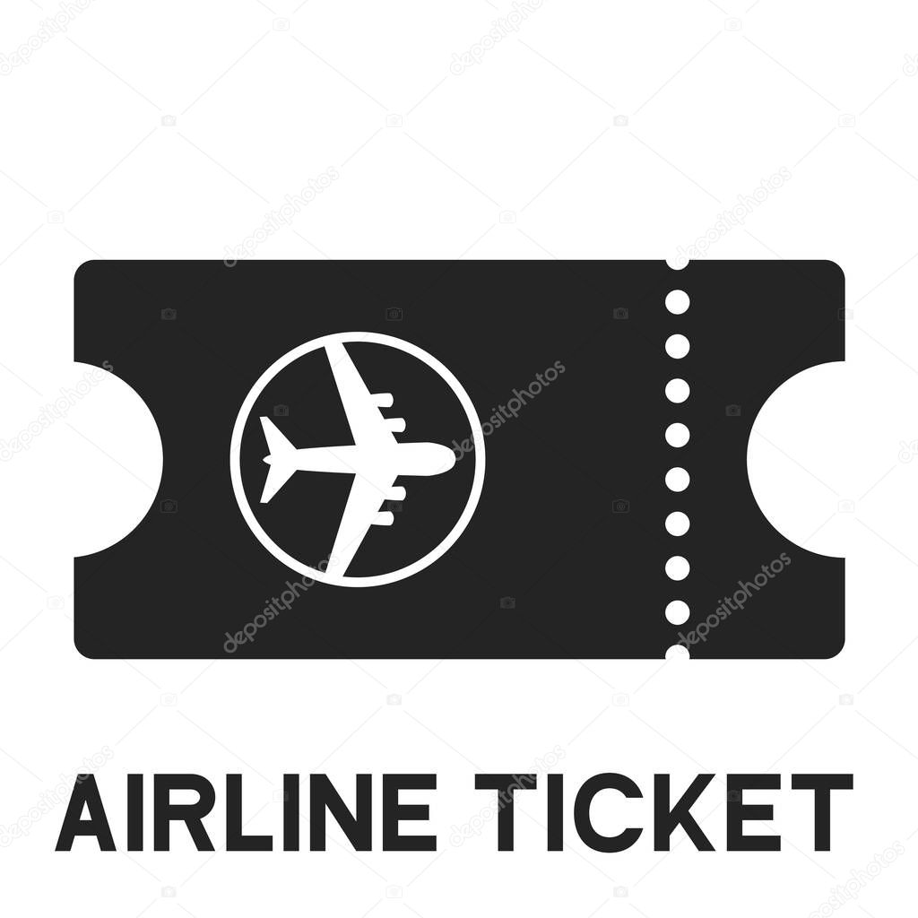 air ticket icon. Vector Illustration