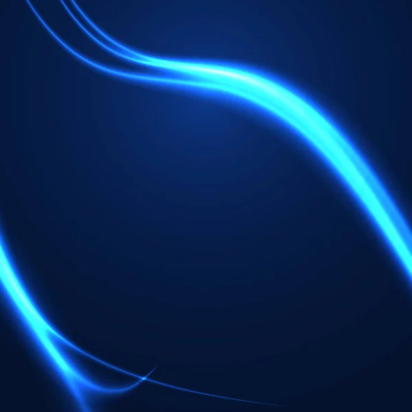 Luce blu sfondo curva linea tecnologia digitale illuminazione sfondo . — Vettoriale Stock