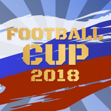 Vektör arka plan Futbol Kupası futbol 2018 Dünya Şampiyonası.
