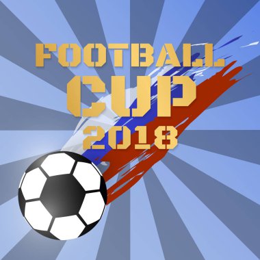 Vektör arka plan Futbol Kupası futbol 2018 Dünya Şampiyonası.