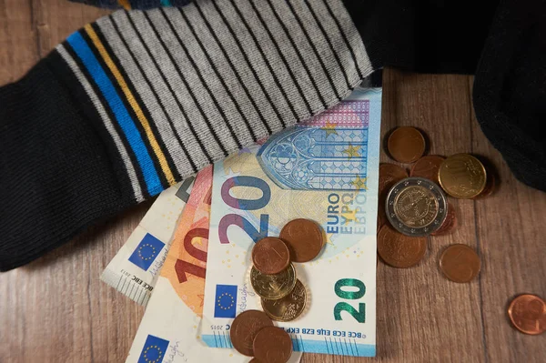 Hiding money in socks
