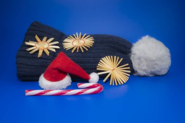 Serin mavi kış Noel arkaplanı