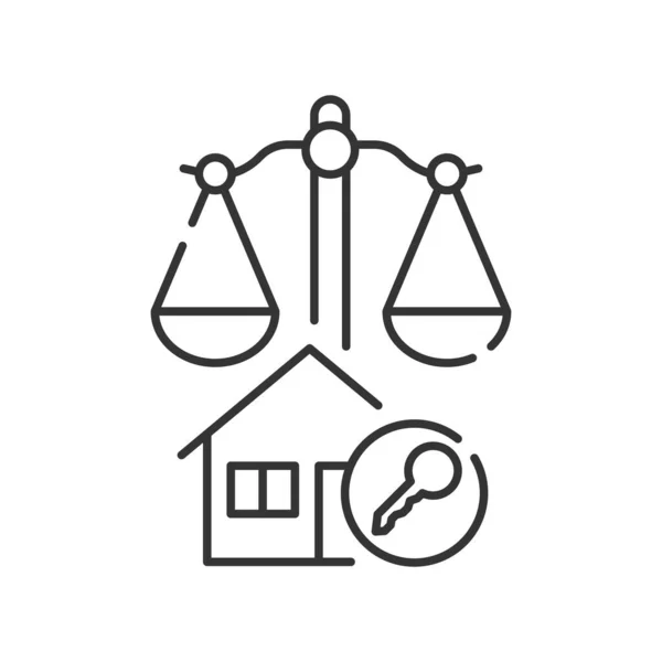Tahkim mahkemesi siyah simgesi. İş yeri konsepti. Gayrimenkul hukuku. Web sayfası, mobil uygulama için imzala — Stok Vektör