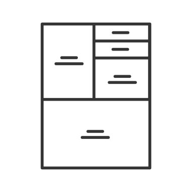 Ağaç Haritası Siyah Simgesi. Hiyerarşik veri sunum yöntemi. Web sayfası, mobil uygulama, düğme, logo için imzala.