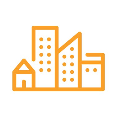 Sürdürülebilir şehirler ve topluluklar renk simgesi. Kariyer ve iş fırsatları yaratmak, güvenli ve uygun fiyatlı evler yaratmak. Kurumsal sosyal sorumluluk. Sürdürülebilir Geliştirme Hedefleri.