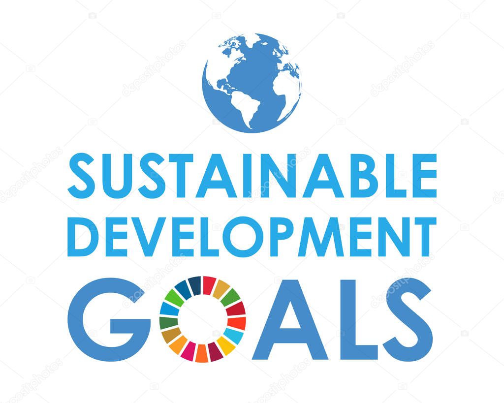 Corporate social responsibility logo. Sustainable Development Goals - United Nations vector illustration. SDG color icon.Pictogram for ad, web, mobile app, promo. UI UX design element.