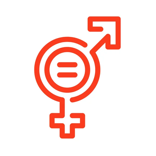 Icône couleur égalité des sexes. Droits des femmes. Responsabilité sociale des entreprises. Objectifs de développement durable. SDG signe de couleur. Pictogramme pour annonce, web, application mobile . — Image vectorielle