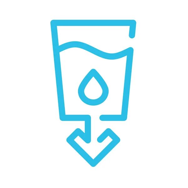 Ícone de cor de água limpa e saneamento. Responsabilidade social das empresas. Objectivos de Desenvolvimento Sustentável. SDG sinal de cor. Pictograma para anúncio, web. UI UX elemento de design . — Fotografia de Stock