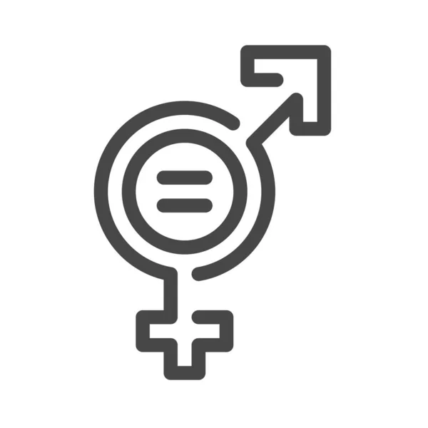 Icône couleur égalité des sexes. Droits des femmes. Responsabilité sociale des entreprises. Objectifs de développement durable. SDG signe de couleur. Pictogramme pour publicité, web, application mobile. Élément de conception UI UX. Course modifiable . — Image vectorielle