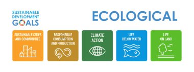 Corporate social responsibility color icon set. Sustainable Development Goals vector illustration. SDG signs. Pictograms for ad, web, mobile app, promo. UI UX design elements. clipart