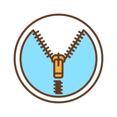 Fermuarlı, rengarenk çizgili, çıkarılabilir yatak örtüsü. Onu korumak için bir yatağın üstünde ya da üzerinde oturur. Web sayfası için piktogram, mobil uygulama, tanıtım. Ui Ux Gui tasarım elemanı. Düzenlenebilir vuruş