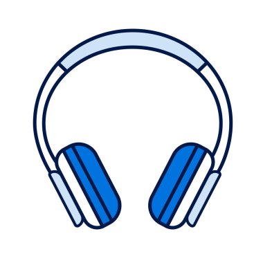Kulaklıkların renk çizgisi simgesi. Donanım cihazı. Bir bilgisayara, dizüstü bilgisayara, akıllı telefona ya da başka bir cihaza özel olarak ses dinlemek için bağlanabilir. Web sayfası için piktogram, mobil uygulama. Düzenlenebilir vuruş.