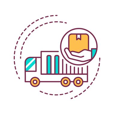 Yardım Çizgisi simgesi taşınıyor. İlk paketleme ve paketlemeden ağır kaldırmaya yardım. Tamirci servisi. Web sayfası için piktogram, mobil uygulama, tanıtım. Ui Ux Gui tasarım elemanı. Düzenlenebilir vuruş.