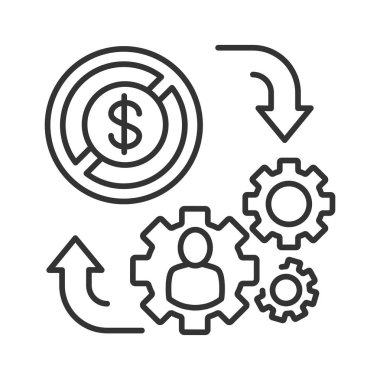 Ücretsiz toplum hizmeti siyah çizgi simgesi. İnsani ve çevresel yardım. Hayırseverlik, gönüllülük konsepti. Web sitesi, mobil uygulama, afiş, sosyal medya için imza. Düzenlenebilir vuruş.