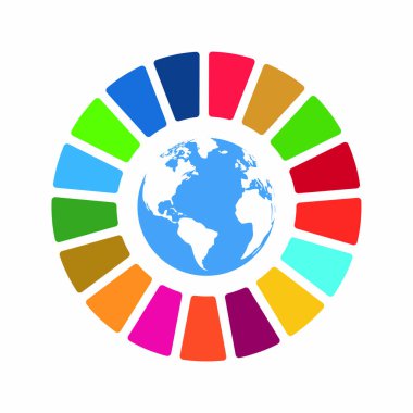 Corporate social responsibility vector element. Sustainable Development Goals - United Nations vector illustration. SDG color icon. Pictogram for ad, web, mobile app, promo. UI UX design. clipart