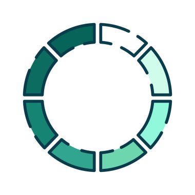 Renk çizgisi simgesi indir. Yükleme tabelası. Web sayfası, uygulama, tanıtım için vektör illüstrasyonu. UI UX GUI tasarım elemanı. Düzenlenebilir vuruş.