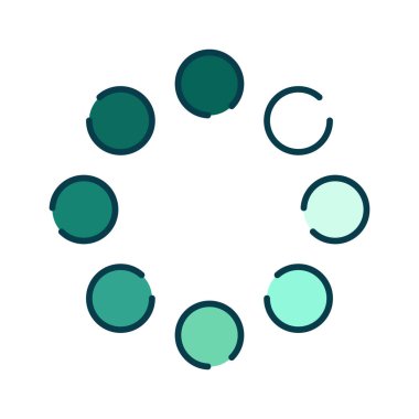 Renk çizgisi simgesi indir. Yükleme tabelası. Web sayfası, uygulama, tanıtım için vektör illüstrasyonu. UI UX GUI tasarım elemanı. Düzenlenebilir vuruş.