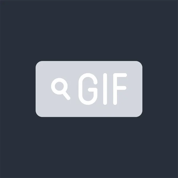 Gif-Farbelement. Social-Media-Knopf. Anmeldung für Webseite, mobile App, Banner, soziale Medien. Essbarer Schlaganfall. — Stockvektor