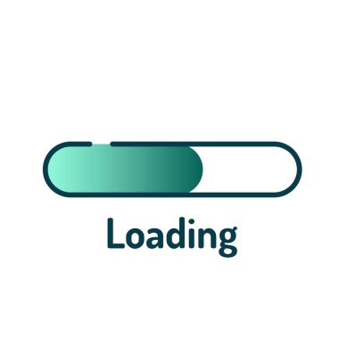 Renk çizgisi simgesi indir. Yükleme tabelası. Web sayfası, uygulama, tanıtım için vektör illüstrasyonu. UI UX GUI tasarım elemanı. Düzenlenebilir vuruş.