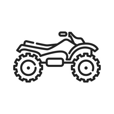 Beyaz arkaplanda motokros siyah çizgi simgesi. Olağanüstü bir spor. Otobanda motosiklet yarışı. Web sayfası için piktogram, mobil uygulama, tanıtım. Ui Ux Gui tasarım elemanı. Düzenlenebilir vuruş