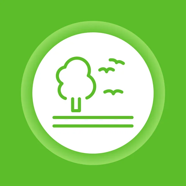 Life on land color icon. Corporate social responsibility. Sustainable Development Goals. SDG color sign. Pictogram for ad, web. UI UX design element. Editable stroke