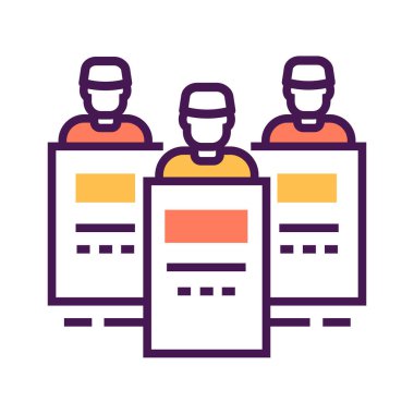 Çevik kuvvet çizgisi renk ikonu. Kalabalık kontrolü. Kanun adamı. Web sayfası için piktogram, mobil uygulama, tanıtım. Düzenlenebilir vuruş