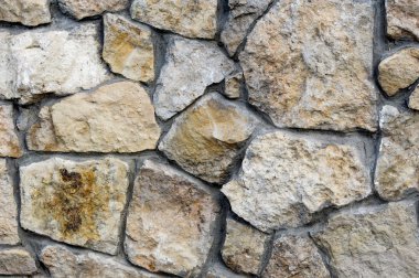 Doku, arka plan. Çit çizgili vahşi taş, granit, kumtaşı