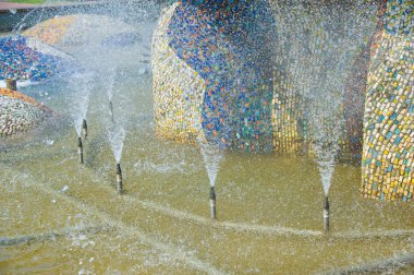 Doku arka plan. Şehir çeşme, Dita intere. Romantik, deniz,