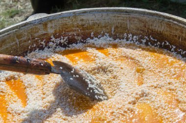 Özbek yerel yemeğiniyiyormuşsun pilav. ri bir Orta Doğu ya da Hint tabak