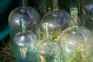 doku, arka plan. Eski şişe