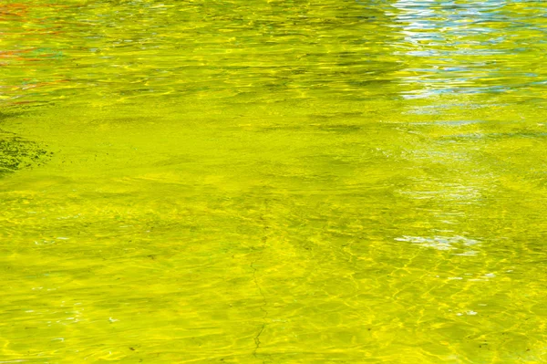 Texture Sfondo Acqua Piscina Piscina Giallo Acqua Gialla — Foto Stock