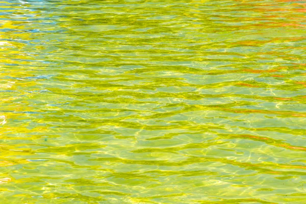 Texture Sfondo Acqua Piscina Piscina Giallo Acqua Gialla — Foto Stock