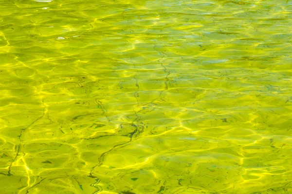 Textura Pozadí Voda Bazénu Bazén Žlutá Barevná Žlutá Voda — Stock fotografie