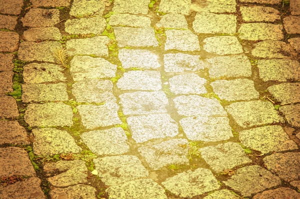 Texture Sfondo Pavimentazione Pietra Granitica Strada Asfaltata Qualsiasi Area Superficie — Foto Stock