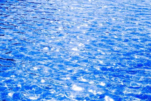 Texture Background Water Pool Photographed Counter Light Glare Sun Waves — Stock Photo, Image