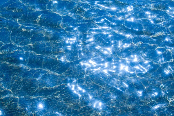 Texture Background Water Pool Photographed Counter Light Glare Sun Waves — Stock Photo, Image