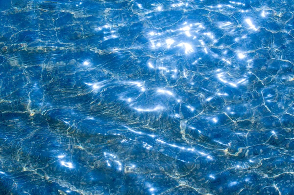 Тло Текстури Вода Басейні Фотографується Протилежному Світлі Відблиски Від Сонця — стокове фото