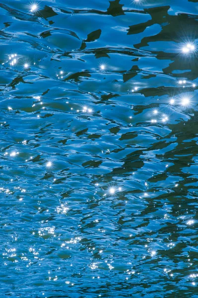 Textur Mönster Bakgrund Reflektion Solen Vattnet Solljus Vatten — Stockfoto