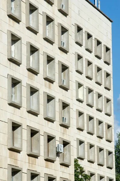 Textura Padrão Fundo Janelas Edifícios Concreto Armado Paisagem Urbana — Fotografia de Stock